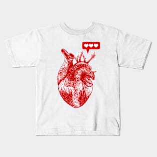 super like heart Kids T-Shirt